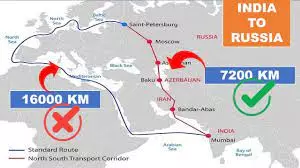 Iranian ports like Bandar Abbas and Chabahar serving as key logistics hubs for shipping cargo from Russia to India