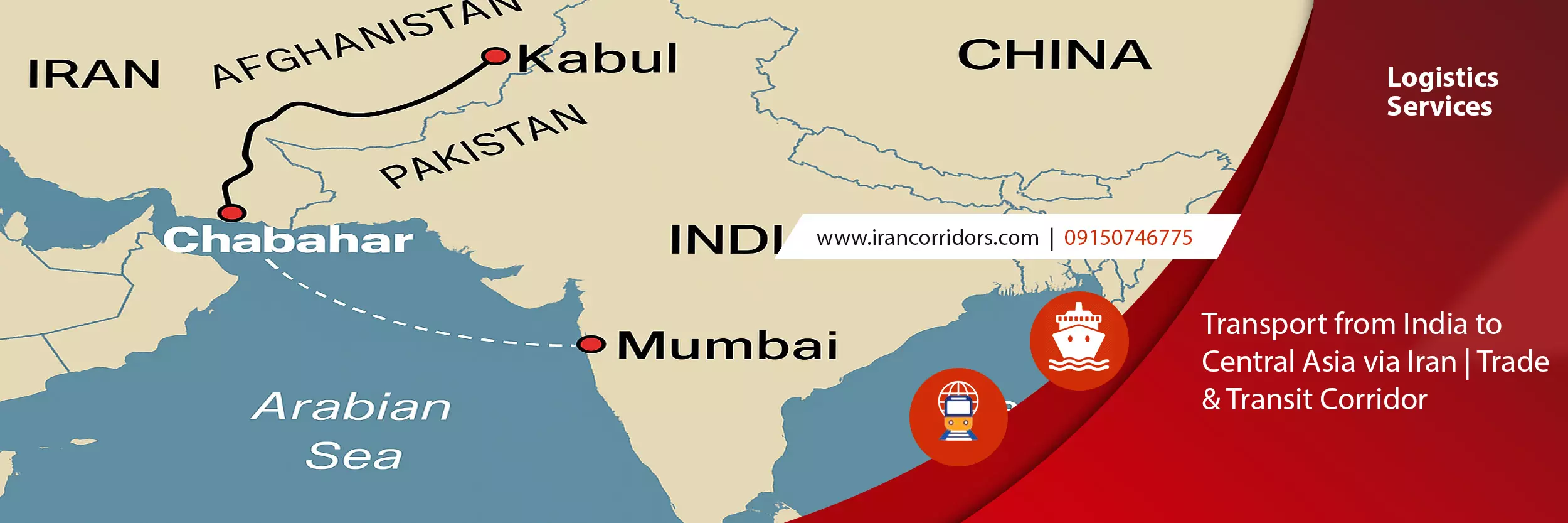 Transport from India to Central Asia via Iran | Trade & Transit Corridor