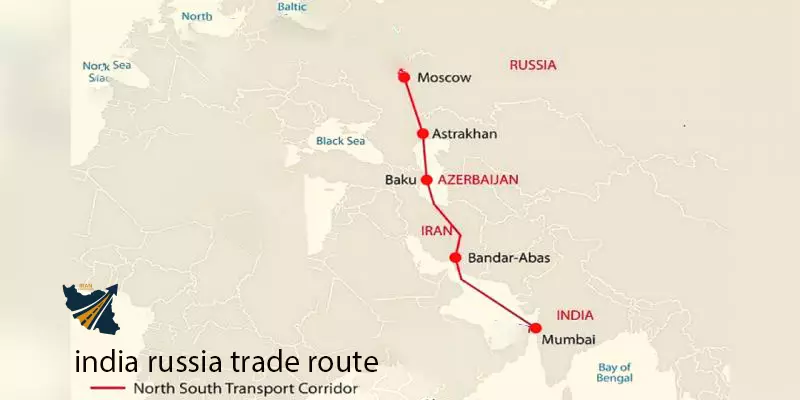 india russia trade route